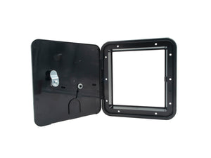 Thetford 94337 Large 30/50 Amp Electric Cable Hatch with Keyed Entry - Polar White
