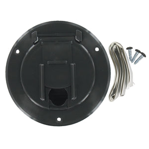 Valterra A10-2137VP Medium Round Cable Hatch - White