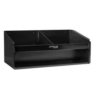 Extreme Max 5001.6056 Deluxe Dual Aluminum Helmet Bay Shelf Holder Storage Cabinet Organizer for Enclosed Race Trailer, Shop, Garage, Storage - Silver