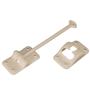 RV Designer E235 Plastic T-Style Entry Door Holder - White, 6"