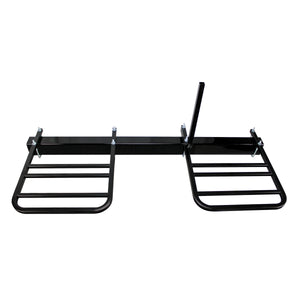 Quick Products QPRBM2R RV Bumper-Mounted 2-Bike Rack with Adjustable Width and Stabilizer Post