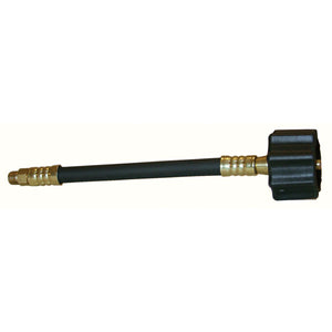 Marshall Excelsior MER425-60P Flexible Pigtail Hose with Green Female Type 1 Acme Nut x 1/4" Male Inv. Flare - 60", Retail Packaged