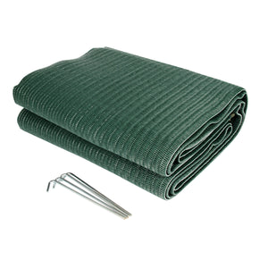Camco 42820 Reversible Awning Leisure Mat - 9' x 12', Green
