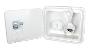 Thetford 94254 City/Gravity Water Center with Keyed Entry and Plastic Check Valve - Polar White