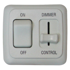 Diamond Group by Valterra DGD3201VP Dimmer/On-Off Rocker Switch Assembly with Bezel - White