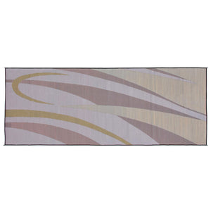 Ming's Mark GB5 Stylish Camping Reversible Graphic Patio Mat - 8' x 16', Burgundy/Black
