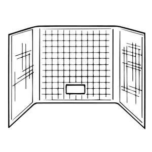 Better Bath AUW-27STD-SPK Uni-Wall One Piece Tub Surround - 27" x 54", Almond
