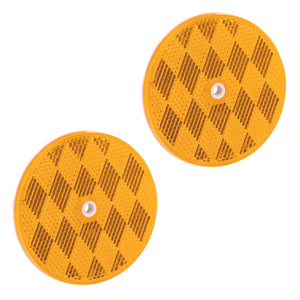 Bargman 74-68-010 Round Center-Mount Reflectors - Red, 3-3/16"