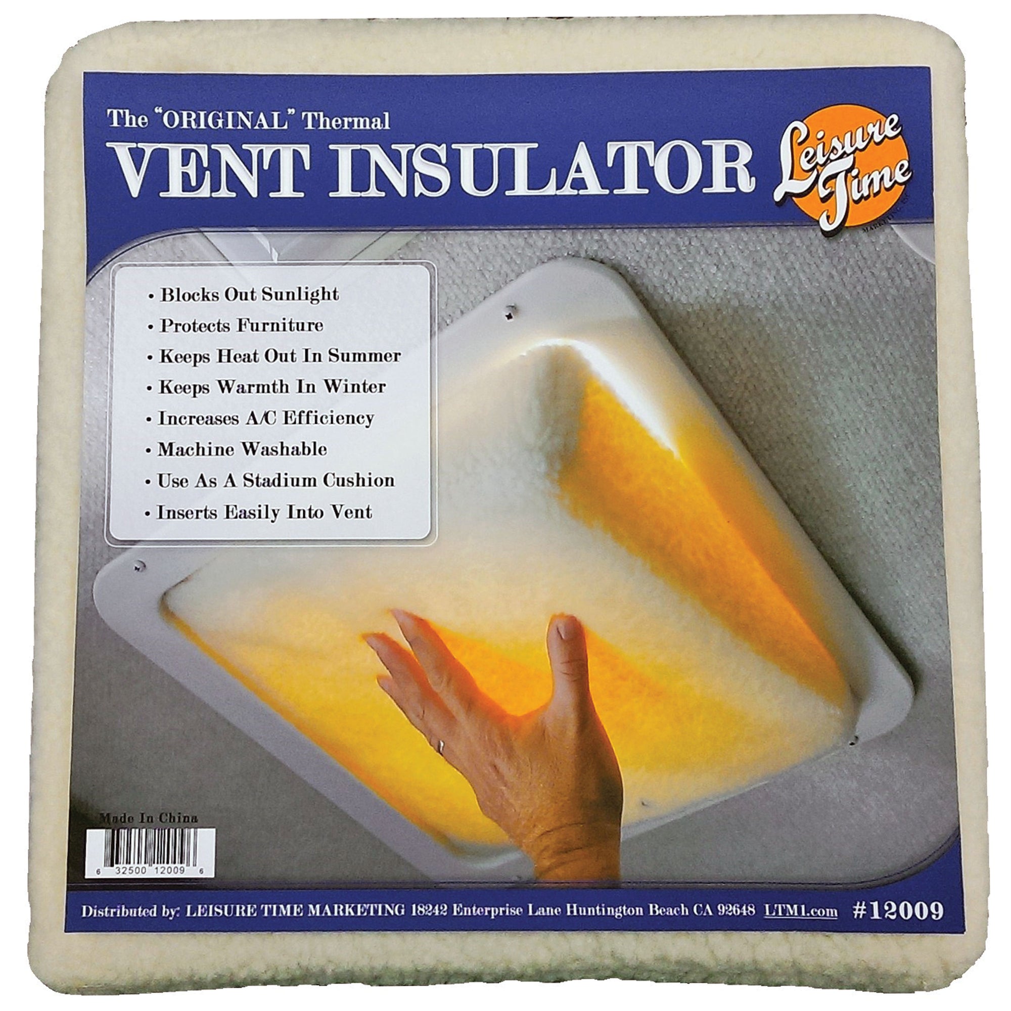 Leisure Time 12009 Vent Pillow - 14 in. x 14 in. x 3 in.