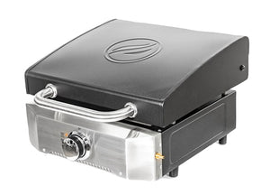 Blackstone 1813 Tabletop Griddle with Stainless Steel Front Plate and Hood - 22"