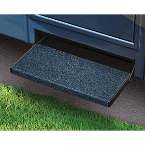 PREST-O-FIT 2-0394 Outrigger Universal RV Step Rug - 22", Black Onyx
