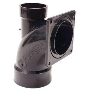 Valterra T1030-1 Flanged Valve Fitting - 3" Hub, 1/4 Bend Heel Inlet