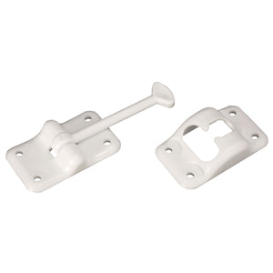 RV Designer E235 Plastic T-Style Entry Door Holder - White, 6"