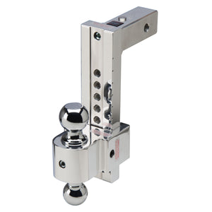 Fastway 47-00-3906 FLASH Silent Tow Ball Mount - 2.5" Receiver, 10" Drop, 2" & 2-5/16" Chrome Ball