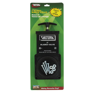 Valterra T1003VPM Bladex Waste Valve with Metal Handle - 3"