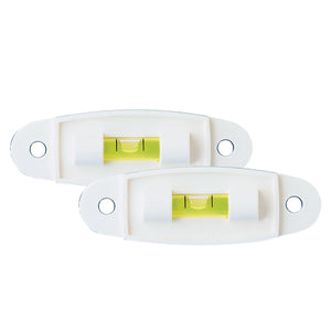 RV Designer E411 Bubble Level - Two-Way, 2-1/2" x 1- 3/4"
