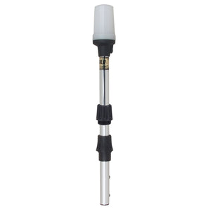 Perko 1400DP2CHR Alpha-Series Universal White All-Around Navigation Pole Light - 24" Height