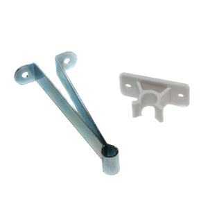 RV Designer E267 Metal Clip-Style Entry Door Holder With Plastic Clip - 4"