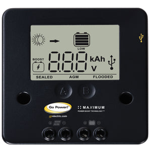 Go Power! By Valterra GP-PWM-30-UL Solar Controller - 30A, Digital