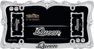 Cruiser Accessories 31030 License Plate Frame - United We Stand, Chrome-Plated Metal