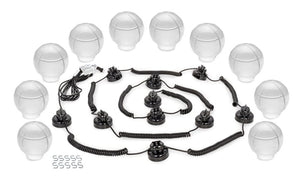 Camco 42764 Outdoor Globe Light Set - 6 Globes, White