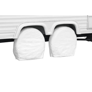 Classic Accessories 76270 Over Drive RV Wheel Cover - 37" to 41" Diameter x 9.25" Width, White
