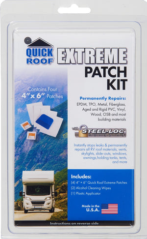 Quick Roof UBE46KITDS Extreme Patch Kit (4) 4" x 6", 12 CT Display
