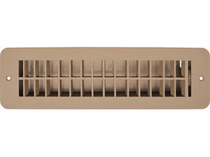 RV Designer H851 Plastic Dampered Vent Register - 2.25" x 10", White