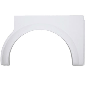Icon 12022 Single Axle Fender Skirt FS2022 for Bonair - Polar White