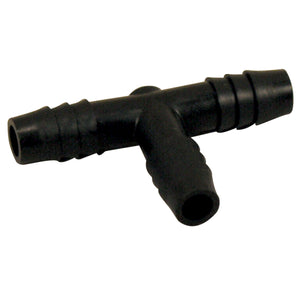 Midland Metal 33-429B Polyethylene Barb x Barb x Barb Tee - 3/8 in. x 3/8 in. x 3/8 in.