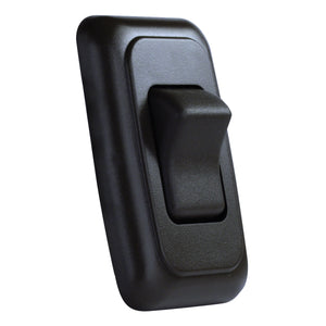 JR Products 12245 On/Off Switch with Bezel - Triple Switch, Black
