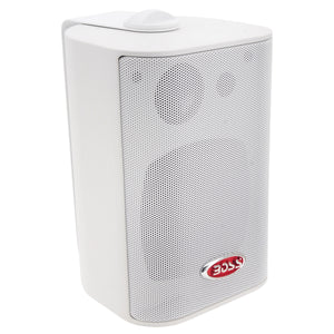 Boss Audio Systems MR4.3B 3-Way 200W Marine Box Speakers - 4", Black Pair