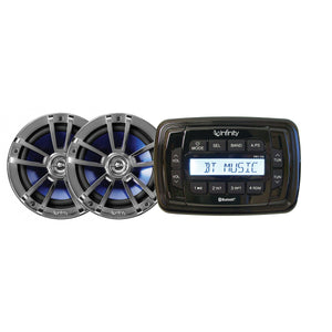 Infinity INF-MPK250 AM/FM/Bluetooth Multimedia Receiver - Receiver With Speakers