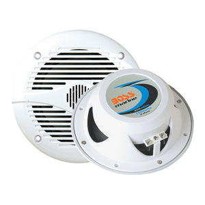 Boss Audio Systems MR60W 2-Way Marine Full Range Loudspeakers - 200W, 6.5" White Pair