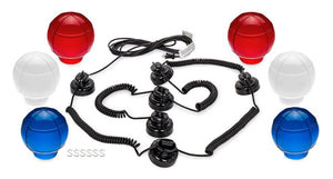 Camco 42764 Outdoor Globe Light Set - 6 Globes, White