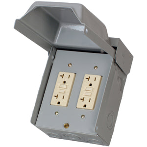Midwest Electric U075CTL010 Unmetered Surface Power Outlets - 100A, Triple W/ GFCI & Circuit