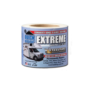 Cofair Products UBE675 Quick Roof Extreme With Steel-Loc Adhesive - 6" x 75', White