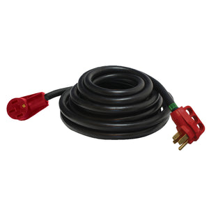 Valterra A10-3050EH Mighty Cord 30 Amp Extension Cord with Handle - 50', Red