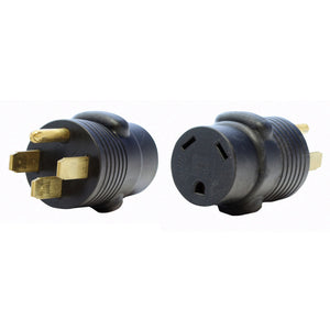 Valterra A10-5030A Mighty Cord Adapter Plug - 50AM to 30AF, Black (Bulk)