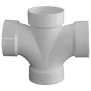 Genova 73520 Double Sanitary Tee - 2"