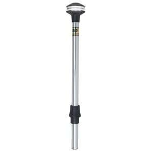 Perko 1440DP2CHR Inland-Series Reduced Glare White All-Round Pole Light - 24" Height, 0° Rake
