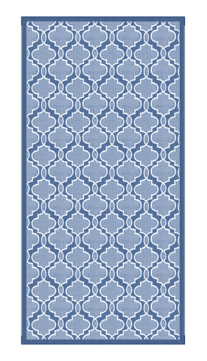 Lippert 2021028009 All Weather Patio Mat - 8' x 12', Blue