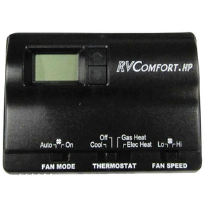 Airxcel 8530A3451 Wall Mount Digital Thermostat - 12 VDC, Heat Pump, No Plugs, White