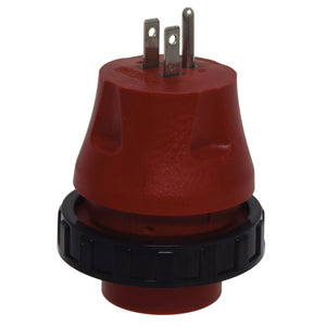 Valterra A10-1550DAVP Mighty Cord Detachable Adapter Plug - 15AM to 50AF, Red (Carded)
