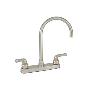 Empire Faucets U-YOB800GSOB-E 8" Non-Metallic Kitchen Faucet with Gooseneck Spout & Teapot Handles - Oil Rubbed Bronze