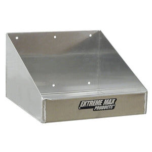 Extreme Max 5001.6128 Rag in a Box Wall-Mount Aluminum Dispenser Storage Rack Organizer for Enclosed Race Trailer, Shop, Garage, Storage - Black