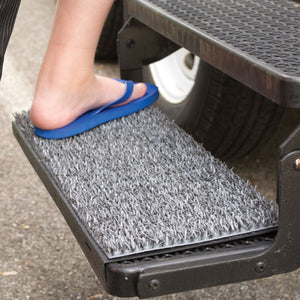 Safety Step SA08-00 Sand Away Step Rug Charcoal - Small, 8" x 22"