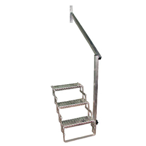 C.R. Brophy AHR5 Aluminum Scissor Stair Hand Rail - 5 Step