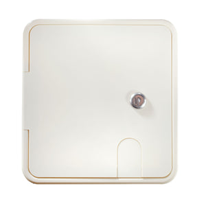 RV Designer B150 Rectangular Locking Cable Hatch - Standard, 7.6" x 6.5" x 2"