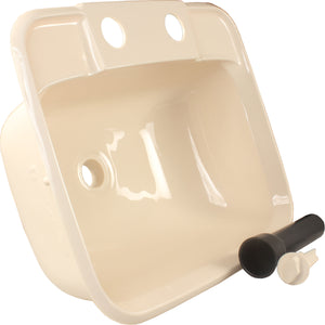 JR Products 95351 Molded Lavatory Sink - White